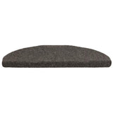 Vidaxl Mat à escalier auto-adhésif 10 ST 65x21x4 cm Hémisphère anthracite grand
