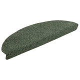 Vidaxl stair mats self -adhesive 5 st 65x21x4 cm needle felt green