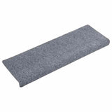 Mattes d'escalier vidaxl auto-adhésifs 10 pièces 65x21x4 cm gris clair avec bordure rectangulaire