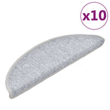 Vidaxl Stair Tappet 10 St 56x17x3 cm Grigio chiaro