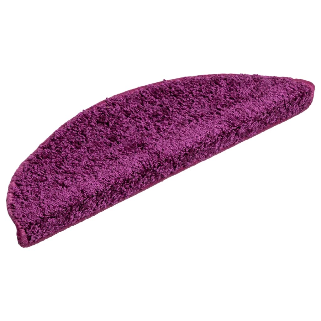 Vidaxl Stair Mats 10 st 56x17x3 cm violet