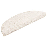 Vidaxx tapis d'escalier 10 pcs 56x17x3 cm blanc semi-circulaire