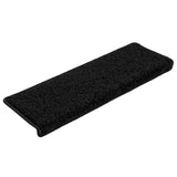 Vidaxl stair mats 10 st 65x21x4 cm black