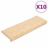 Vidaxl trapmatten 10 st 65x21x4 cm bruin