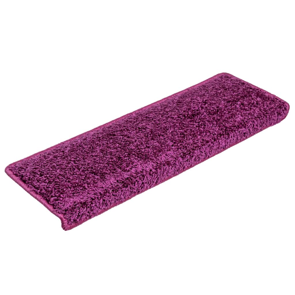 Vidaxl Mats d'escalier 10 ST 65X21X4 CM VIOLET