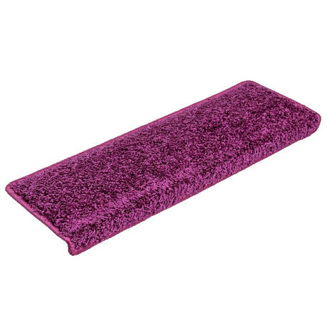 Vidaxl Mats d'escalier 10 ST 65X21X4 CM VIOLET