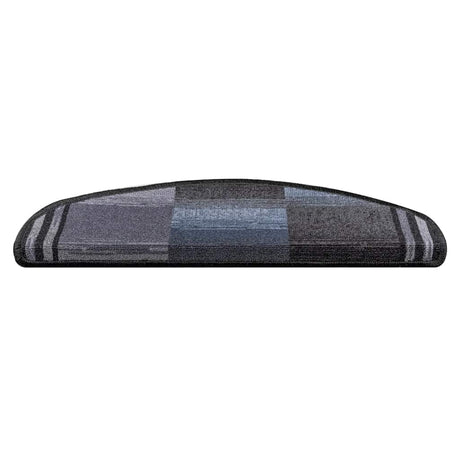 VidaXL tapis d'escalier auto-adhésifs 5 pcs 65x21x4 cm noir et gris