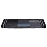 VidaXL tapis d'escalier auto-adhésifs 10 pcs 65x21x4 cm noir et gris
