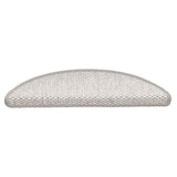 Vidaxl Stair tapis auto-adhésifs 15 st sisal look 56x17x3 cm Couleur de platine