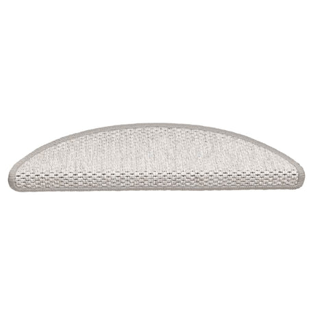 Vidaxl Stair tapis auto-adhésifs 15 st sisal look 56x17x3 cm Couleur de platine