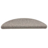 Vidaxl Stair tapis auto-adhésifs 15 st sisal look 56x17x3cm en argent coloré
