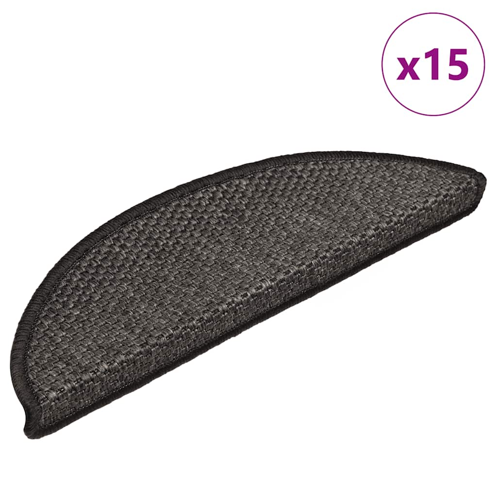 Vidaxl Staicases auto-adhésif 15e sisal-look 56x17x3cm couleur anthracite