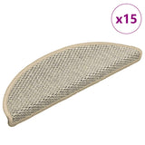 Vidaxl Stair Mats Selflezivni 15 St Sisal Look 56x17x3 cm svetlo zelena