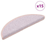 Vidaxl Stair tapis auto-adhésif 15 st sisal look 56x17x3 cm rose