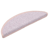 Vidaxl Stair tapis auto-adhésif 15 st sisal look 56x17x3 cm rose