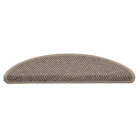 Vidaxl Stair tapis auto-adhésif 15 st sisal look 56x17x3 cm beige sombre
