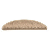 Vidaxl Stair tapis auto-adhésif 15 st sisal look 56x17x3 cm couleur sable