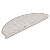 Vidaxl Stair tapis auto-adhésifs 15 st sisal look 65x21x4 cm Couleur de platine