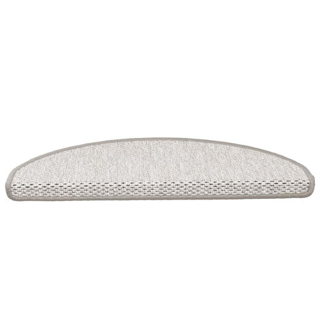 Vidaxl Stair tapis auto-adhésifs 15 st sisal look 65x21x4 cm Couleur de platine