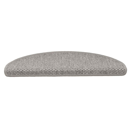 Vidaxl Stair Mats auto-adhésif 15 st sisal look 65x21x4cm en argent coloré