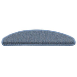 Vidaxl Stair tapis auto-adhésifs 15 st sisal look 65x21x4 cm bleu