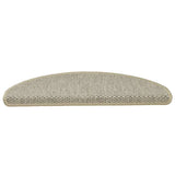 Vidaxl Stair Mats auto-adhésif 15 st sisal look 65x21x4 cm vert clair