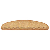 Vidaxl Stair tapis auto-adhésif 15 st sisal look 65x21x4 cm coloré sisal