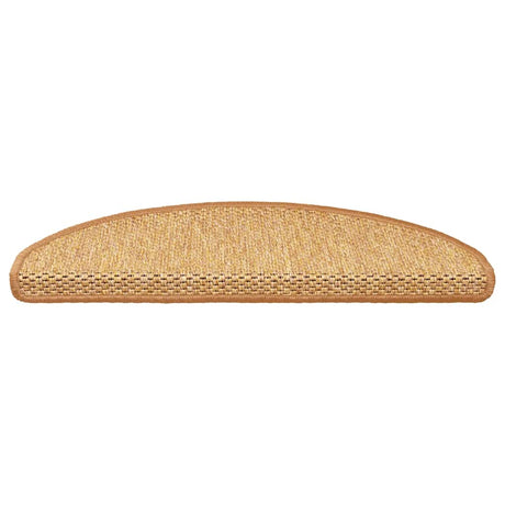 Vidaxl Stair tapis auto-adhésif 15 st sisal look 65x21x4 cm coloré sisal