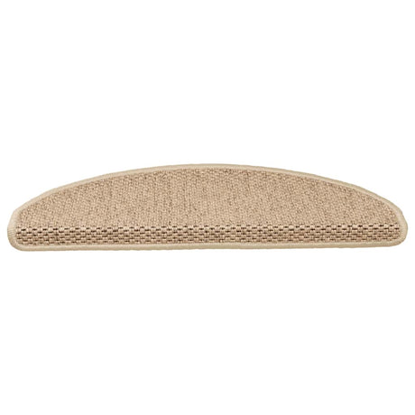 Vidaxl Stair tapis auto-adhésif 15 st sisal look 65x21x4 cm couleur sable