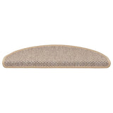 Vidaxl Stair tapis auto-adhésifs 15 st sisal look 65x21x4 cm beige clair