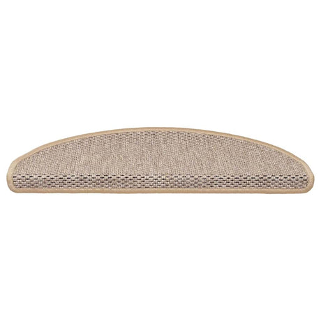 Vidaxl Stair tapis auto-adhésifs 15 st sisal look 65x21x4 cm beige clair