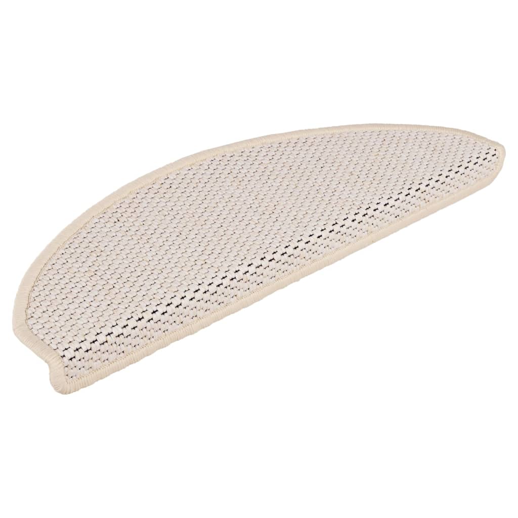 Vidaxl Stair Maty samoprzylepne 15 St Sisal Look 65x21x4 cm Berber