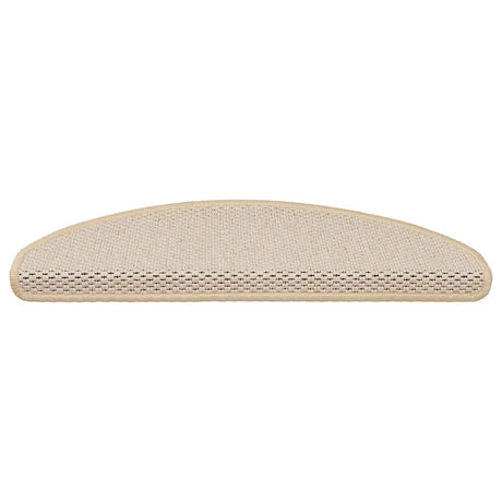 Vidaxl Stair tapis auto-adhésif 15 st sisal look 65x21x4 cm berbère