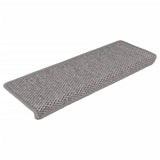 Vidaxl tappetini per autoadesivi 15 St sisal look 65x21x4cm color argento