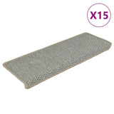 Vidaxl Scale autoadesive 15 St sisal Look 65x21x4 cm verde