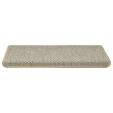 Vidaxl Staicases auto-adhésif 15 st sisal look 65x21x4 cm vert