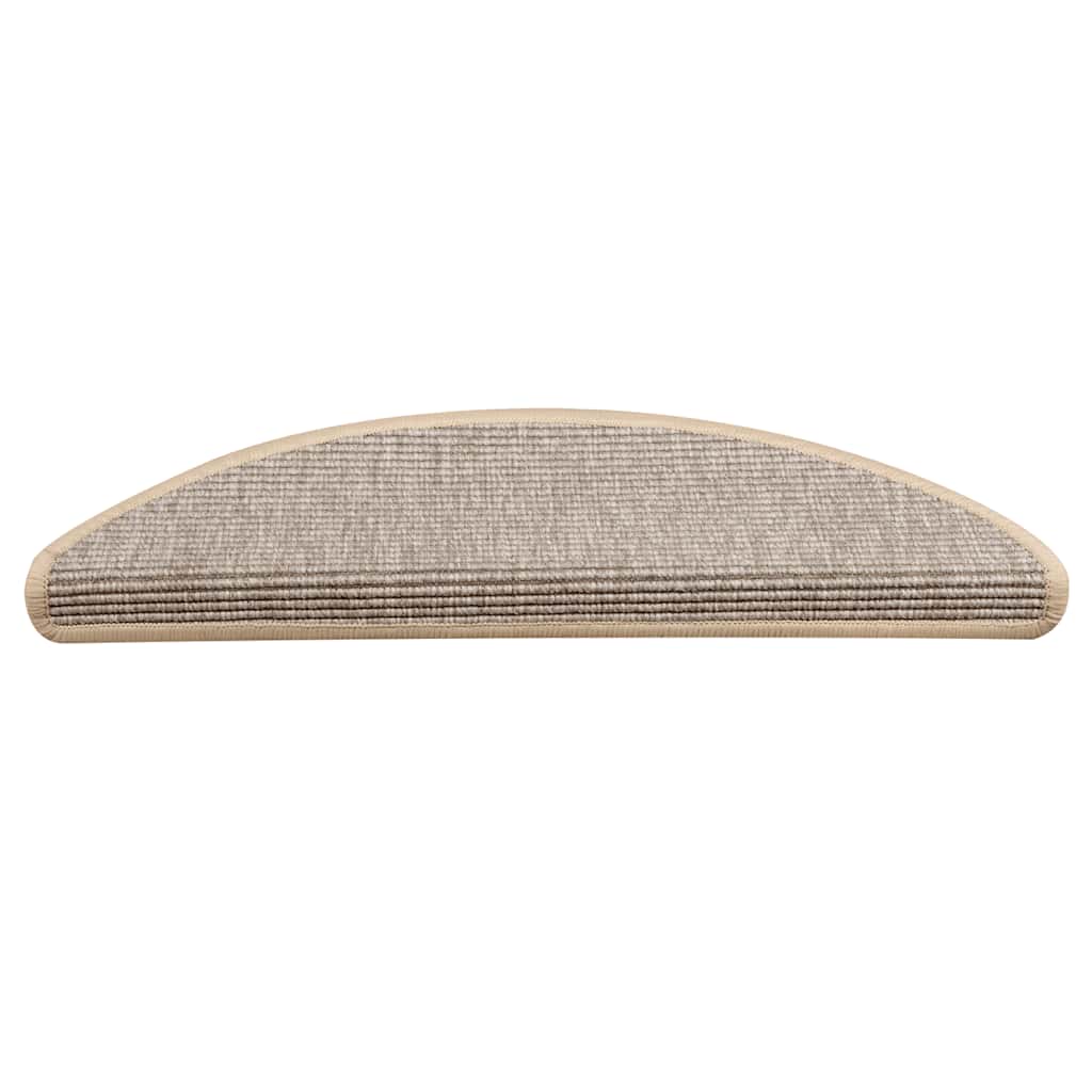 Mattes d'escalier Vidaxl 15 st 56x17x3 cm Hémisphère d'argent