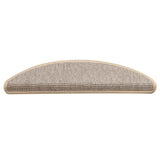 Mattes d'escalier Vidaxl 15 st 56x17x3 cm Hémisphère d'argent
