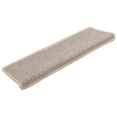 Vidaxx tapis d'escalier 15 pcs 65x21x4 cm argent avec bord rectangulaire