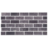 Vidaxl 11 St Panneaux muraux 3D EPS de briques noires et gris