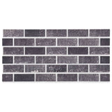 Vidaxl 11 paneles de pared 3d EPS de ladrillo negro y gris