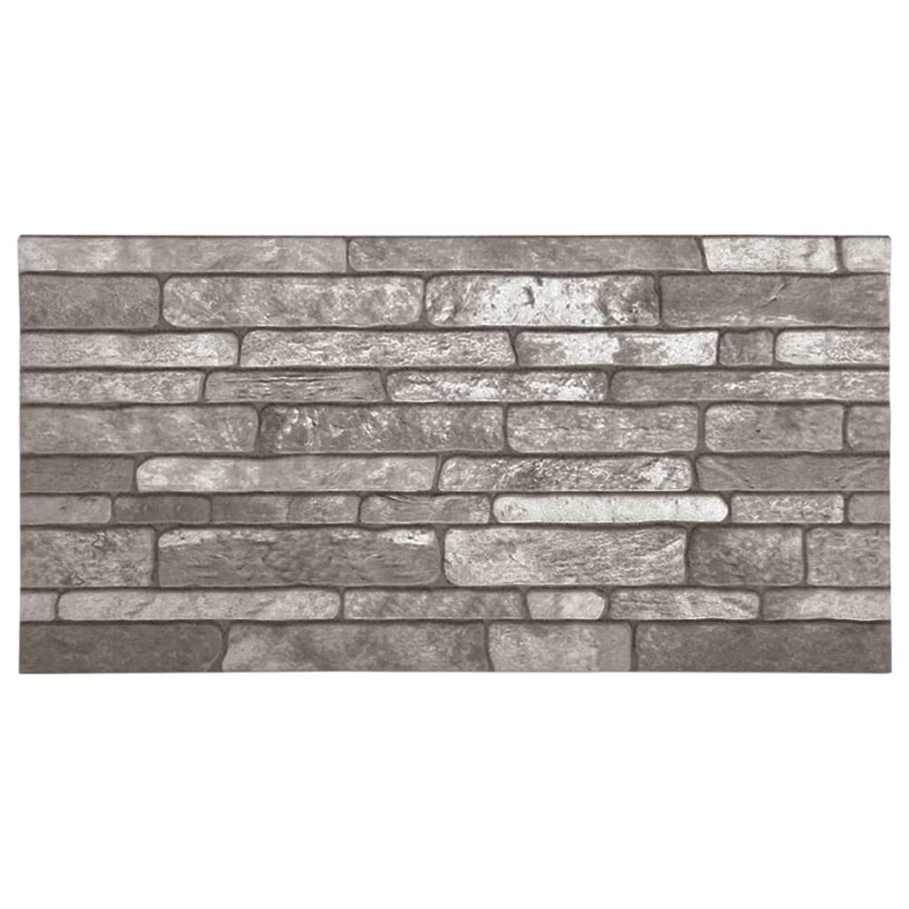 Vidaxl 11 st Wall panels 3D Dark gray brick EPS