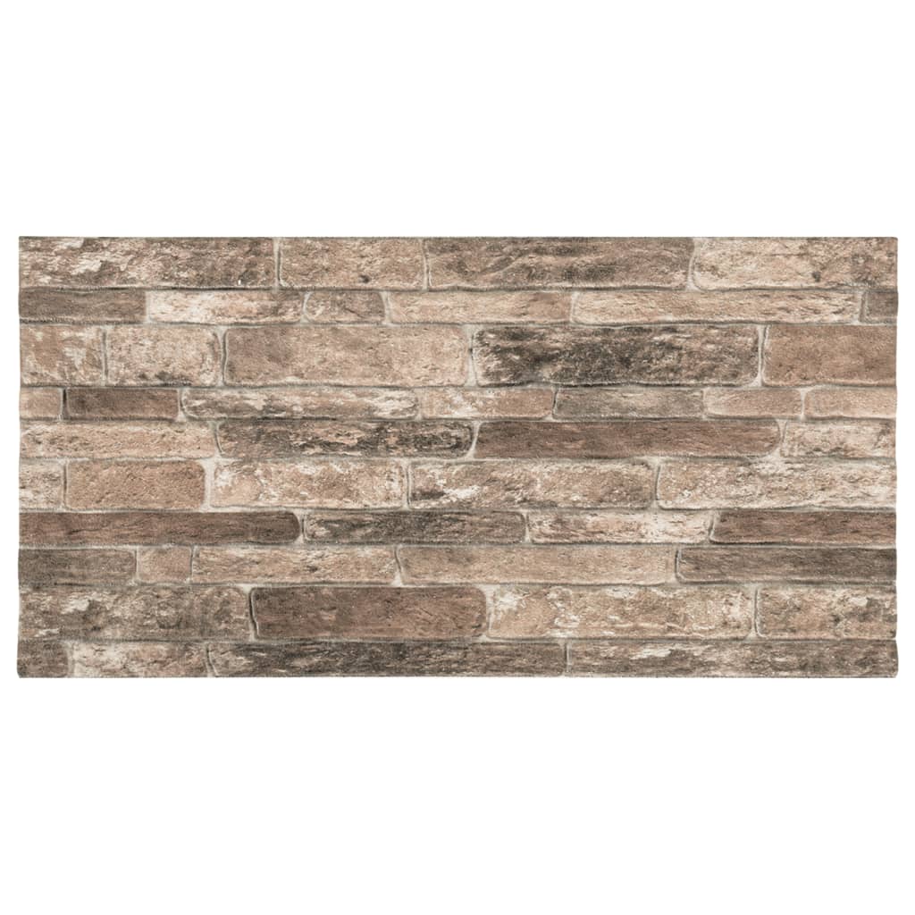 VidaXL 10 St Wall panels 3D Multicolored brick EPS