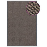 Vidaxl DOORMAT TUFTED 120x180 cm Brown foncé