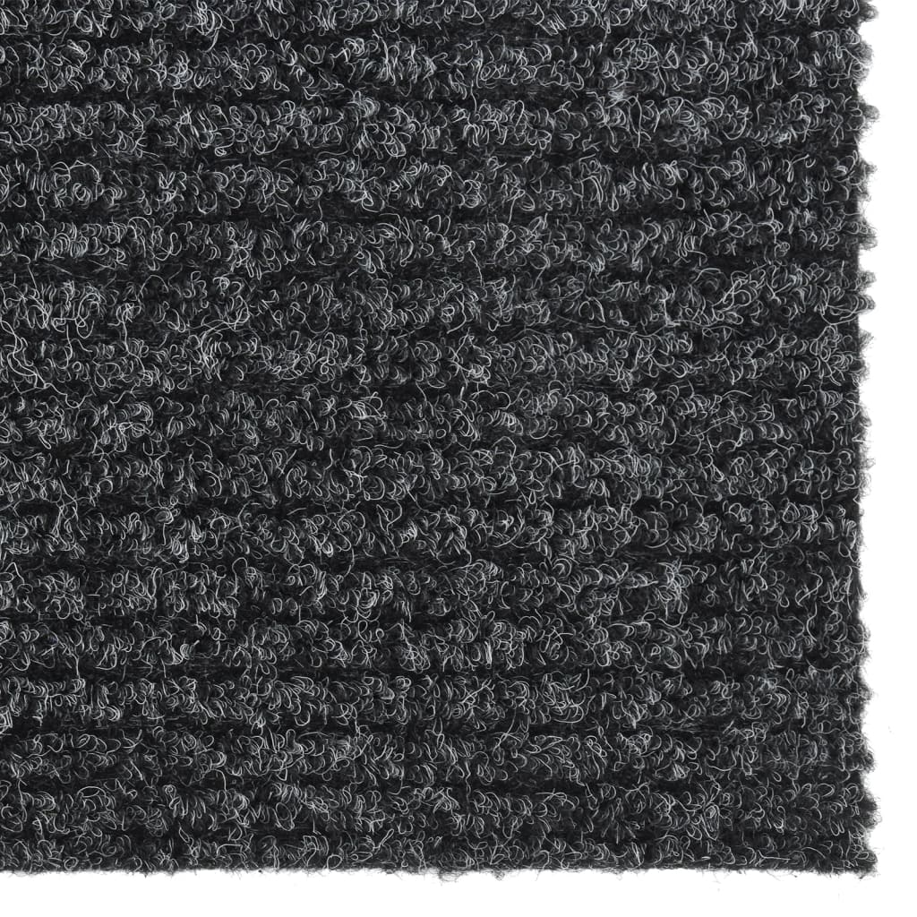 Vidaxl droogloopmat 100x250 cm anthracite -colored