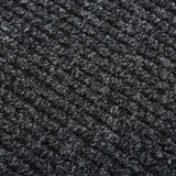 Vidaxl droogloopmat 100x500 cm anthracite -colored