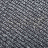 Vidaxl droogloopmat 100x400 cm gris