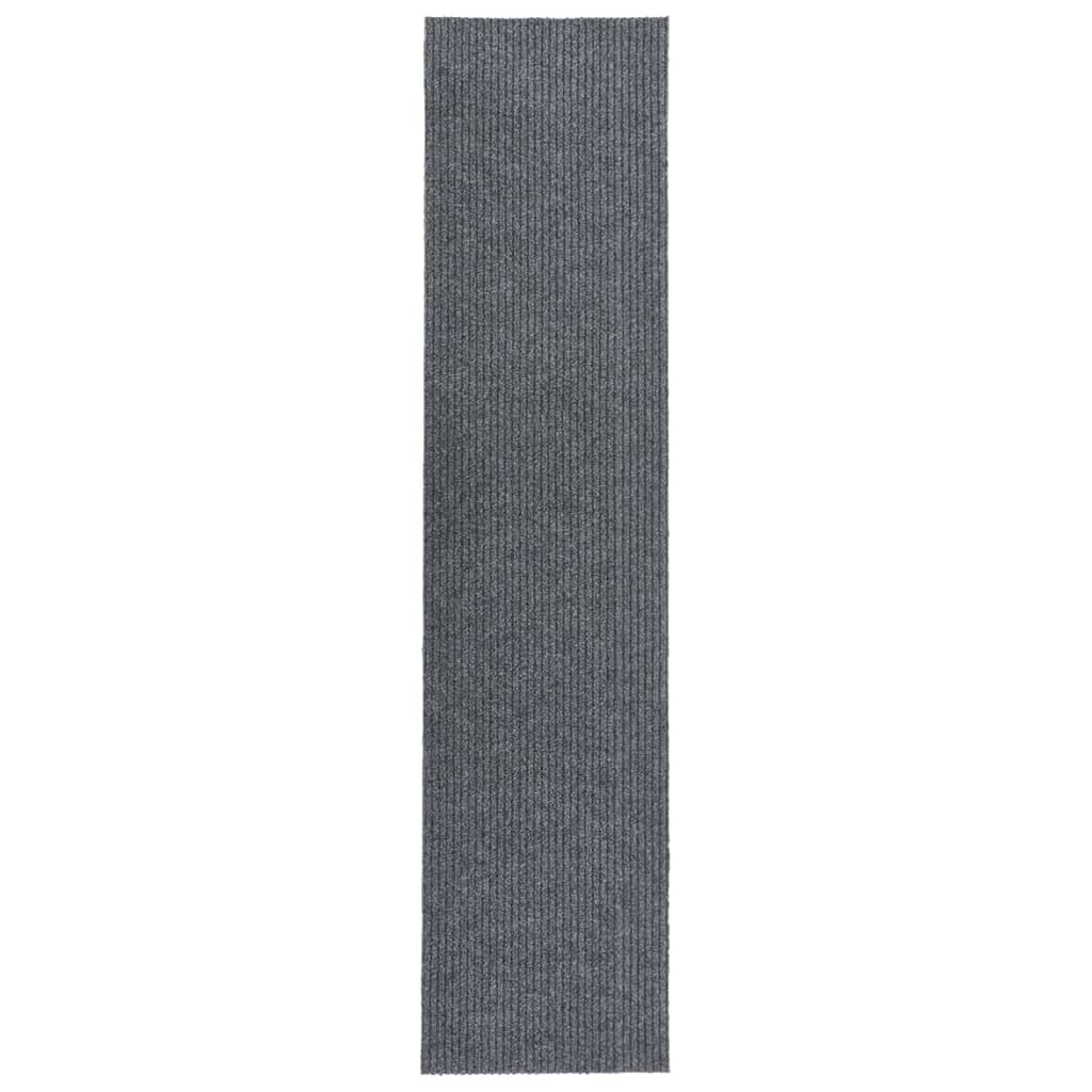 Vidaxl Droogloopmat 100x450 cm Grey