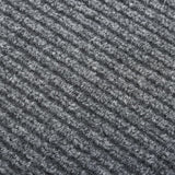 Vidaxl droogloopmat 100x450 cm gris