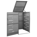 Archiviazione contenitore Vidaxl SOLO 69x77.5x112.5 cm in acciaio inossidabile